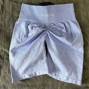 Nvgtn periwinkle scrunch seamless shorts size L